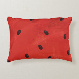 Cute Watercolor Watermelon Giant funny slice Accent Pillow