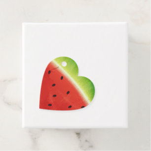 Cute Watercolor Watermelon Giant funny slice Favour Tags