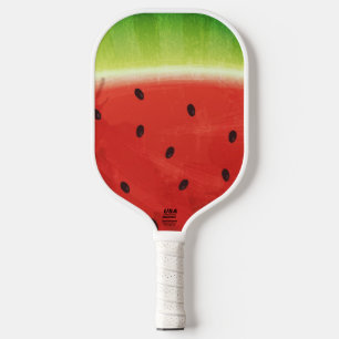 Cute Watercolor Watermelon Giant funny slice Pickleball Paddle