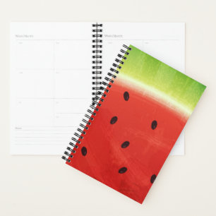 Cute Watercolor Watermelon Giant funny slice Planner