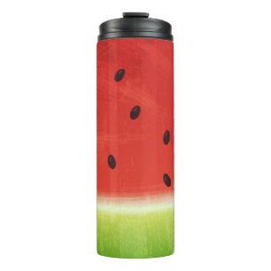 Cute Watercolor Watermelon Giant funny slice Thermal Tumbler