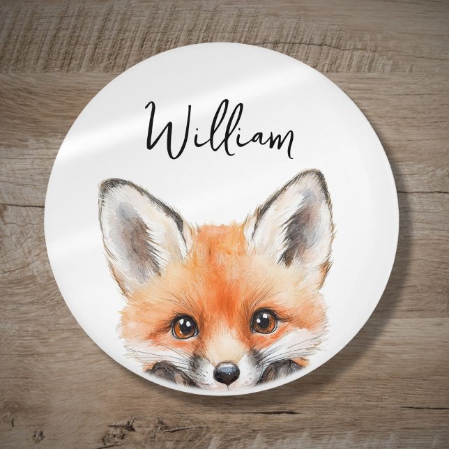 Cute Watercolor Woodland Fox Nursery Room Ceramic Knob (Cute Watercolor Woodland Fox Nursery Room Ceramic Knob)