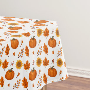 Cute Watercolour Autumn Harvest Tablecloth