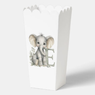 Cute watercolour baby animal alphabet Elephant Favor Box