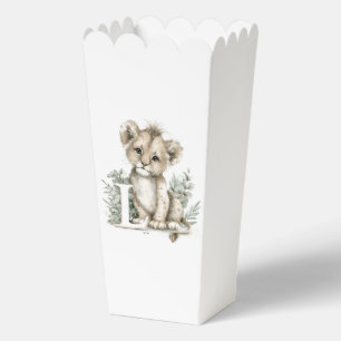 Cute watercolour baby animal alphabet  favor box