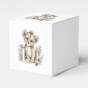 Cute watercolour baby animal alphabet  favor box