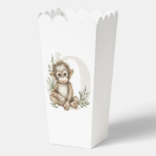 Cute watercolour baby animal alphabet Orangutan Favor Box