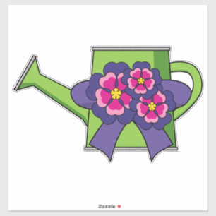 Cute Watering Can with Flowers Bouquet