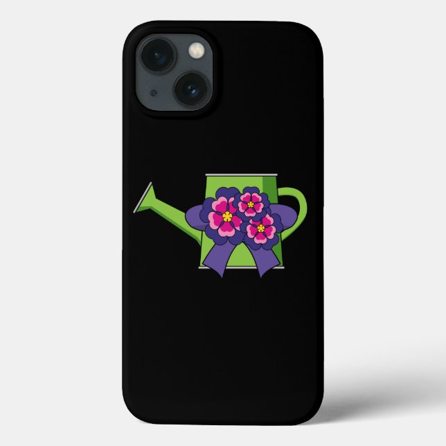 Cute Watering Can with Flowers Bouquet Case-Mate iPhone Case (Back)