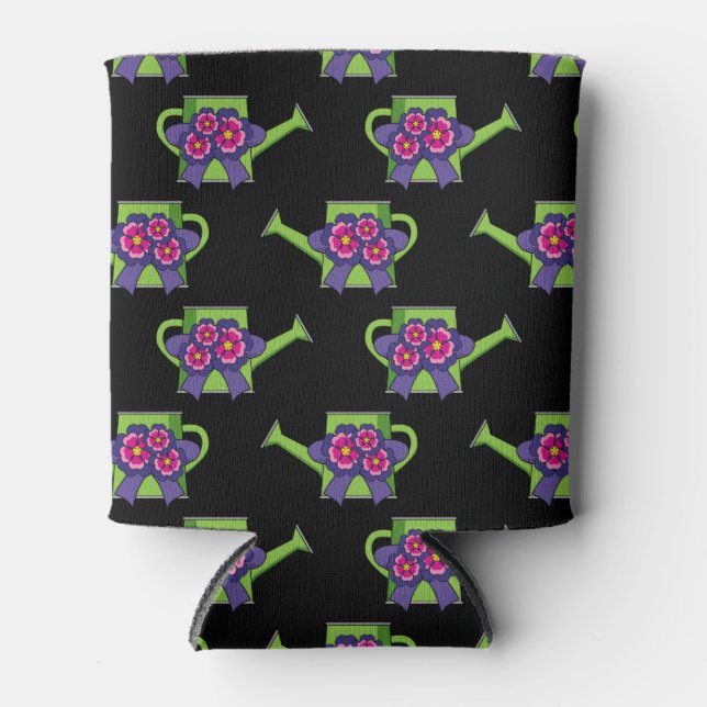 Cute Watering Can with Flowers Bouquet Cooler (Front)