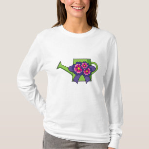 Cute Watering Can with Flowers Bouquet T-Shirt
