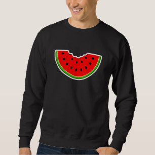 Cute Watermelon Bite & Tropical Summer Vibe Sweatshirt