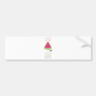 Cute Watermelon Bumper Sticker