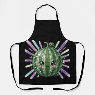 Cute Watermelon Disco Ball Apron