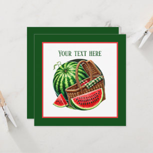 Cute watermelon festival party invitation