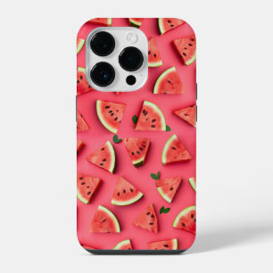 Cute Watermelon Fruit Pattern Pink iPhone Case