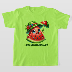 Cute watermelon lovers add text T-Shirt