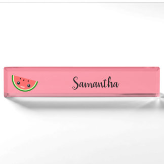 Cute Watermelon Nameplate