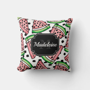 Cute Watermelon Pattern Throw Pillow