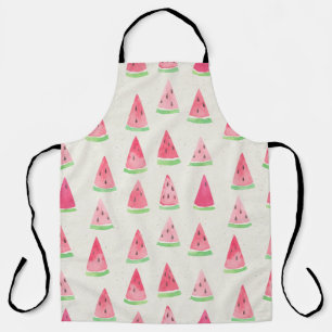 Cute watermelon: seamless watercolor pattern. apron