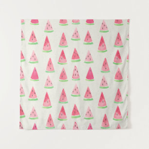 Cute watermelon: seamless watercolor pattern. tapestry