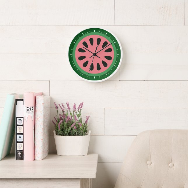 Cute Watermelon Slice Clock (Reading Room)