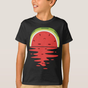 Cute Watermelon Sunset Outfit Summer Fruit T-Shirt
