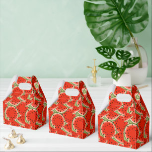 Cute watermelon tiled pattern party favor box