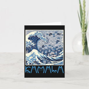 Cute Wave Of Blue Cats For Kamala 1 Card