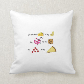 cute way to say you care about someone . throw pillow