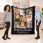 Cute We love you Grandma photo collage Fleece Blanket<br><div class="desc">The Grandma 8-Photo Personalized Custom Text Gift Fleece Blanket is a heartwarming and unique way to show Grandma your love. Featuring a collage of eight cherished family photos, this blanket is personalized with custom text to create a one-of-a-kind keepsake. Made from soft, cozy fleece, it provides both warmth and a...</div>