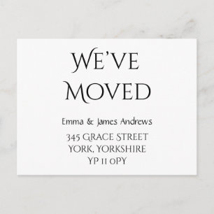 Cute We’ve Moved New Address Announcement Postcard