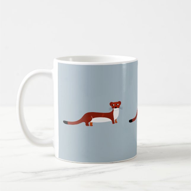 Cute Weasel Coffee Mug (Left)