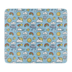 Cute Weather Cutting Board