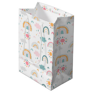Cute Weather Pattern Medium Gift Bag