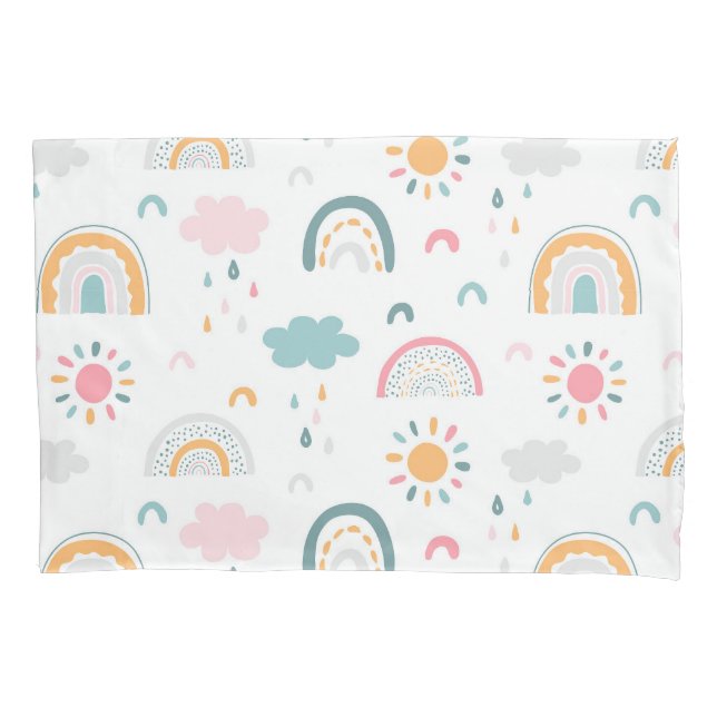 Cute Weather Pattern Pillowcase (Front)