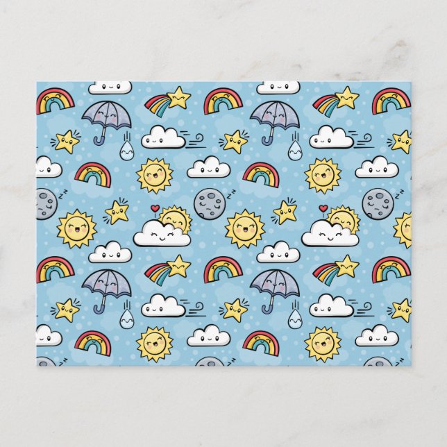 Cute Weather Postcard (Front)