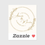 Cute Wedding Card<br><div class="desc">This thank you card featuring a Wedding Sticker captures the essence of a special day,  making it a meaningful way to express gratitude while commemorating cherished memories.</div>