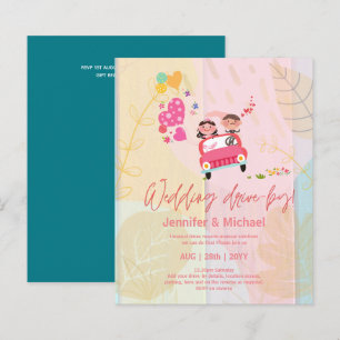 Cute Wedding Drive-By Budget Invitations