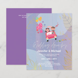 Cute Wedding Drive-By Budget Invitations