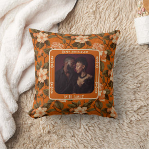 Cute Wedding Golden Anniversary  Throw Pillow 