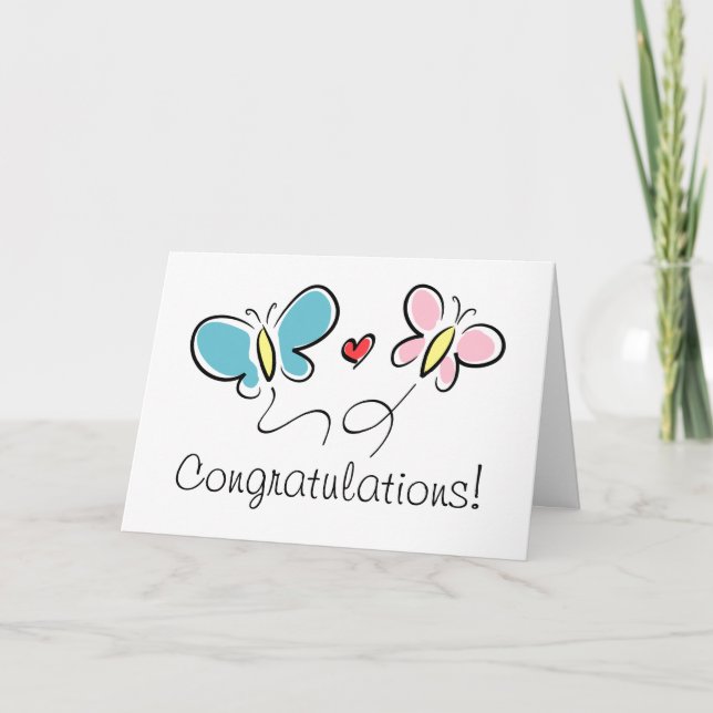 Cute wedding greeting card for marriage couple (Front)