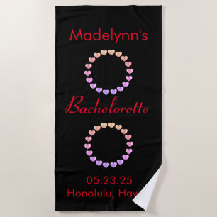 Cute Wedding Party Favour Personalized Beach Towe Towel
