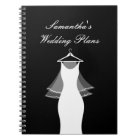 Cute wedding planner organizer notebook for bride