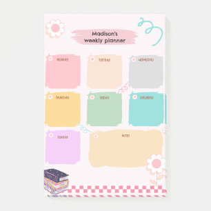Cute Weekly Planner Post-it Notes