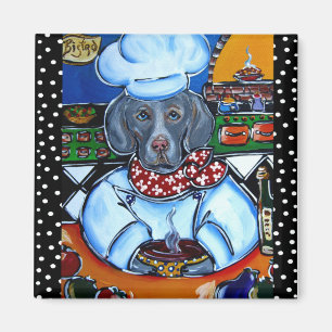 Cute Weimaraner Magnets
