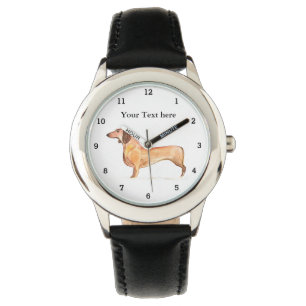 Cute Weiner Dachshund Dog Puppy Animal Girly Kids Watch