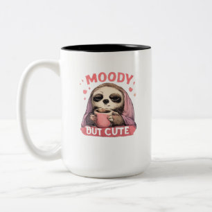 Cute Weird Humour Graphic  Two-Tone Coffee Mug