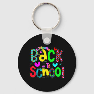 Cute Welcome Back to school first day of school te Keychain
