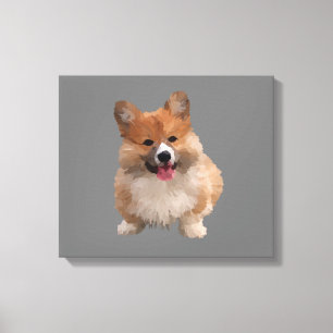 Cute Welsh Corgi toile murale